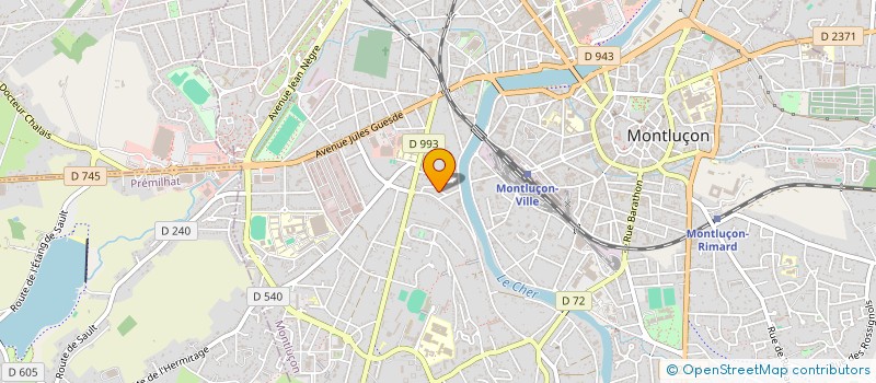localisation de l'entreprise MONSIEUR REMI COPIN à MONTLUCON