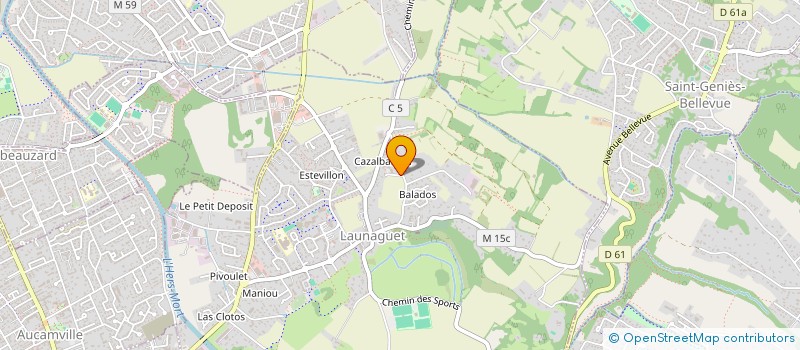 localisation de l'entreprise MONSIEUR REMI CORTES  LAUNAGUET