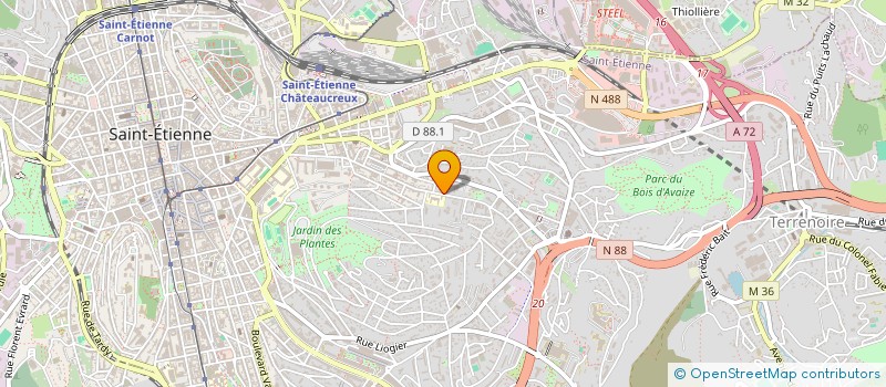 localisation de l'entreprise MONSIEUR REMI COURNIL  SAINT-ETIENNE