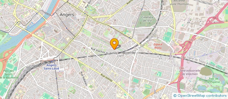 localisation de l'entreprise MONSIEUR REMI COURTOIS D'AUZAC DE LAMARTINIE  ANGERS