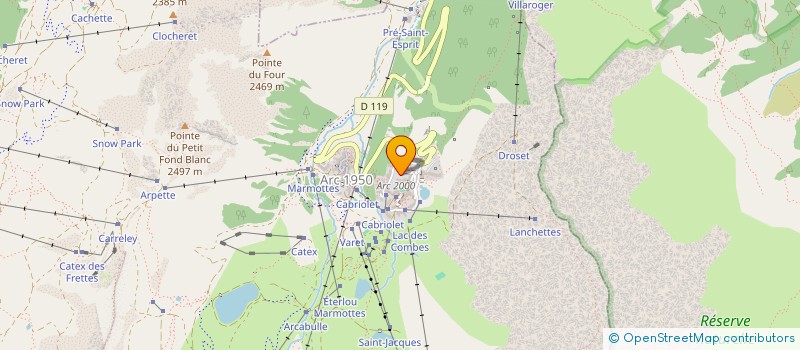 localisation de l'entreprise MONSIEUR REMI CUVILLIEZ  BOURG-SAINT-MAURICE