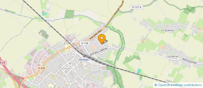 localisation de l'entreprise MONSIEUR REMI DARCY  ORCHIES