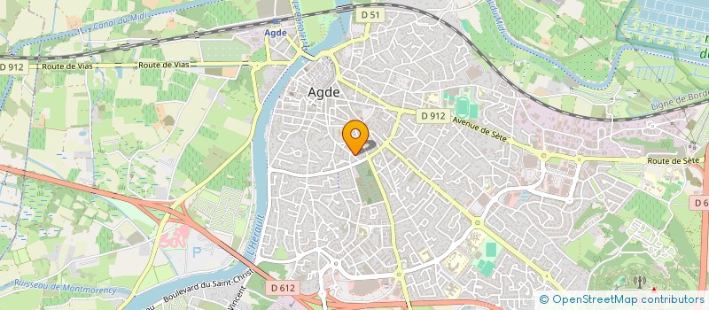 localisation de l'entreprise MONSIEUR REMI DAVOUS  AGDE