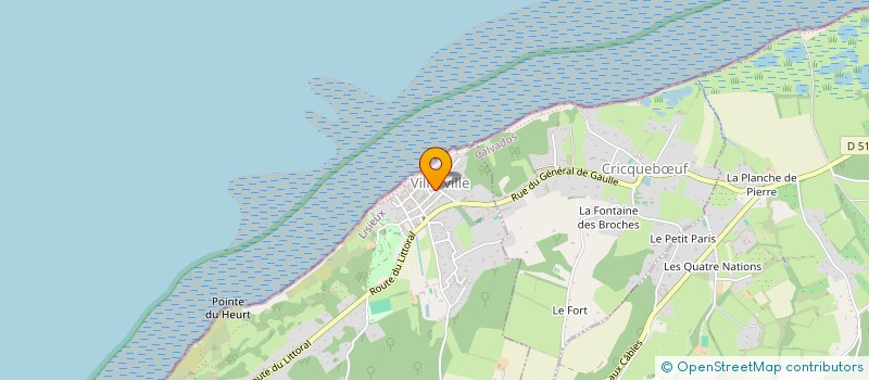 localisation de l'entreprise MONSIEUR REMI DE LA PORTE  VILLERVILLE