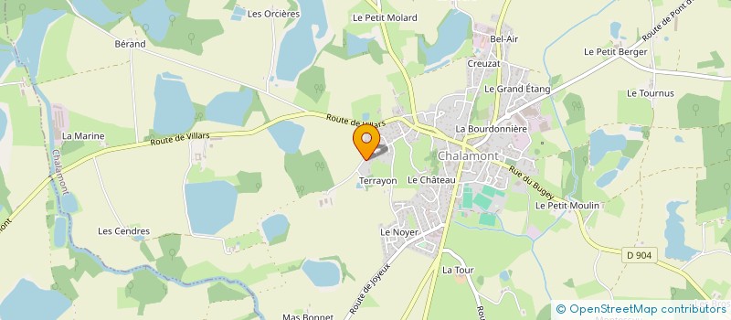 localisation de l'entreprise MONSIEUR REMI DEBORD à CHALAMONT