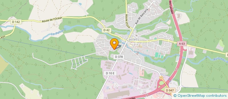 localisation de l'entreprise MONSIEUR REMI DELAITRE  CASTETS
