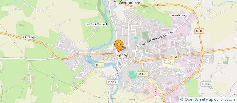 localisation de l'entreprise MONSIEUR REMI DERIEUX  ERNEE