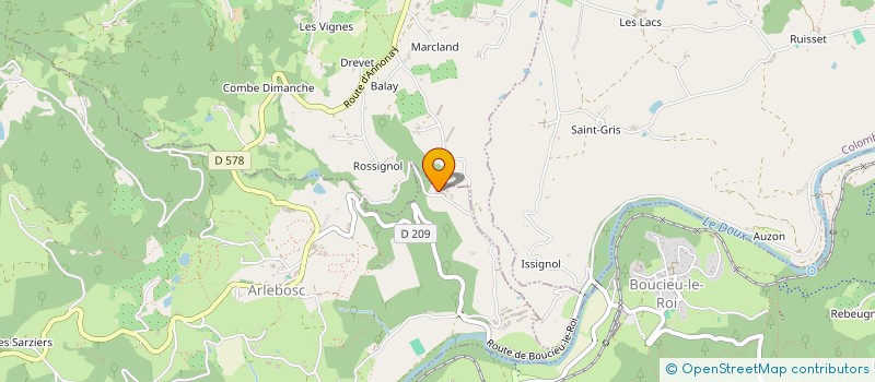 localisation de l'entreprise MONSIEUR REMI DESGACHES  ARLEBOSC