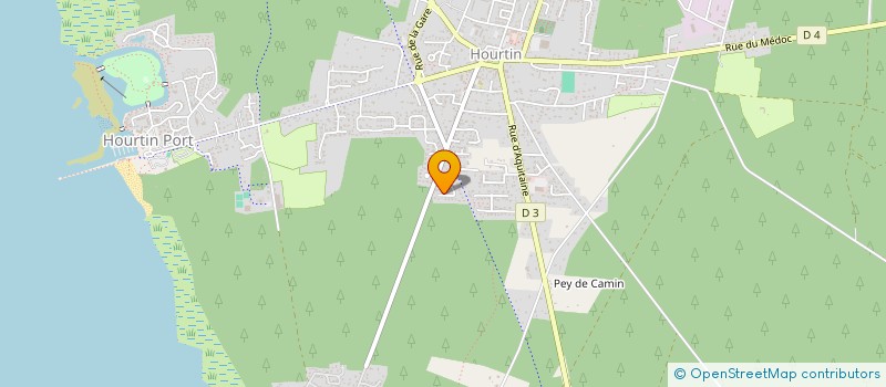 localisation de l'entreprise MONSIEUR REMI DIETRICH  HOURTIN