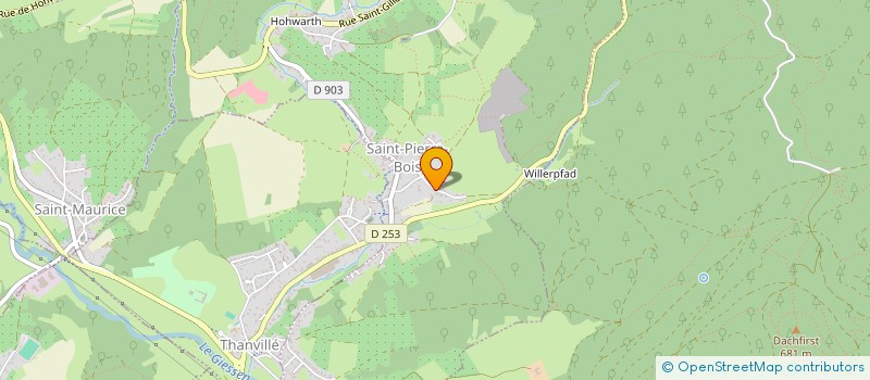 localisation de l'entreprise MONSIEUR REMI DIETRICH  SAINT-PIERRE-BOIS