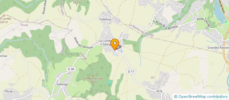 localisation de l'entreprise MONSIEUR REMI DIZIN  SILLINGY