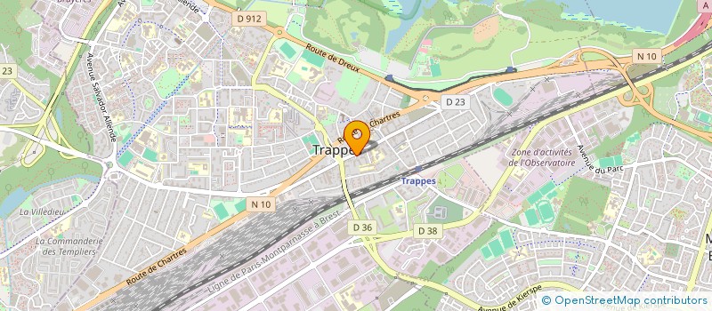 localisation de l'entreprise MONSIEUR REMI DODIN  TRAPPES