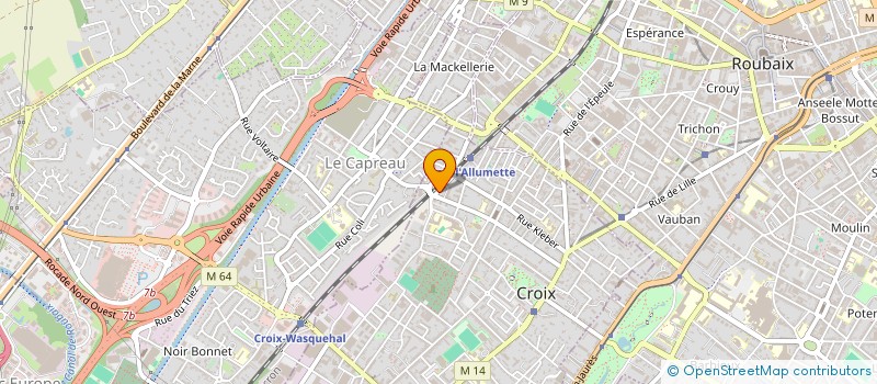 localisation de l'entreprise MONSIEUR REMI DUBERNET  ROUBAIX