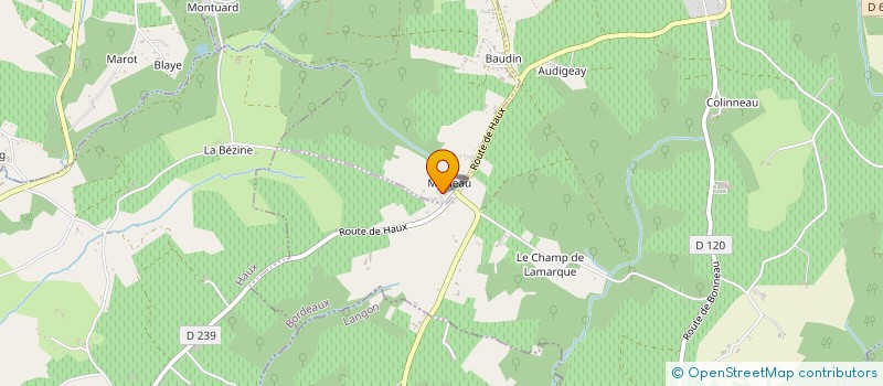 localisation de l'entreprise MONSIEUR REMI DUBET  CREON