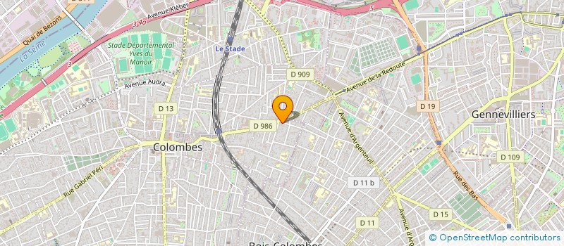 localisation de l'entreprise MONSIEUR REMI DUBOIS à COLOMBES