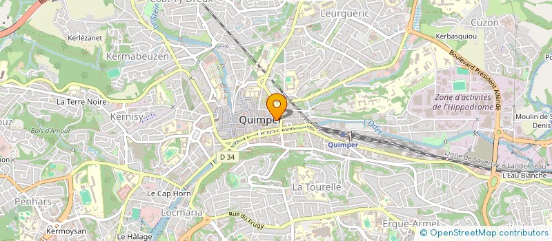 localisation de l'entreprise MONSIEUR REMI DUBROCA à QUIMPER