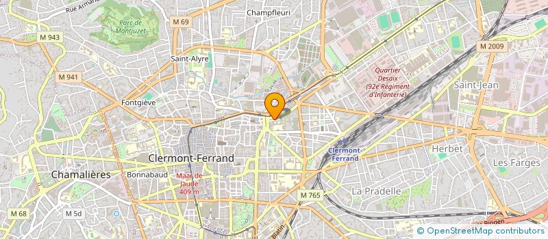 localisation de l'entreprise MONSIEUR REMI DUGNE  CLERMONT-FERRAND