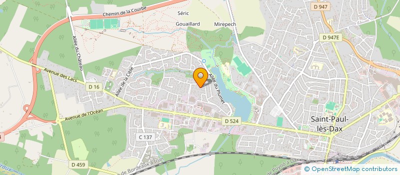 localisation de l'entreprise MONSIEUR REMI DURAND  SAINT-PAUL-LES-DAX