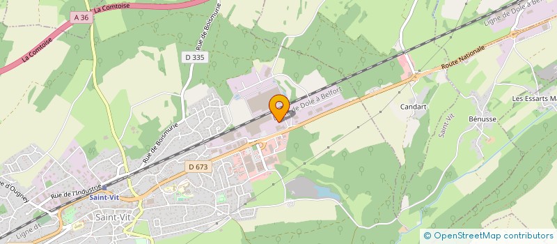 localisation de l'entreprise MONSIEUR REMI DURAND  SAINT-VIT