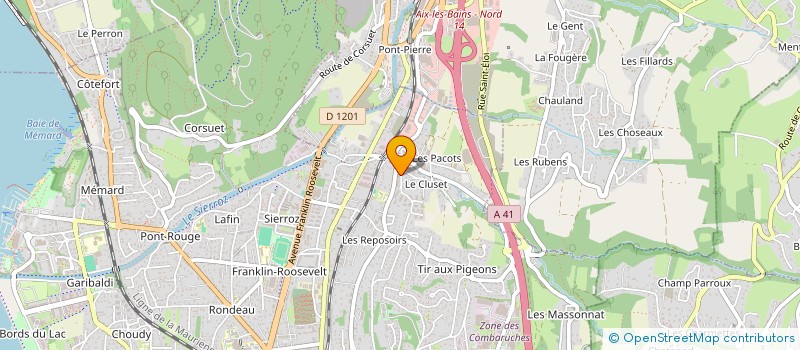 localisation de l'entreprise MONSIEUR REMI DURAND  AIX LES BAINS