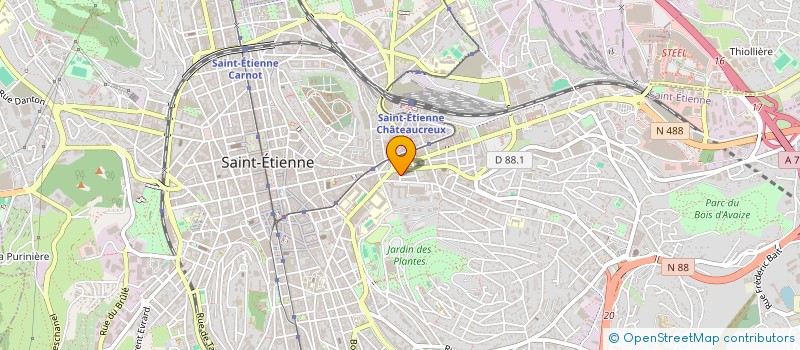 localisation de l'entreprise MONSIEUR REMI DURIS  SAINT-ETIENNE