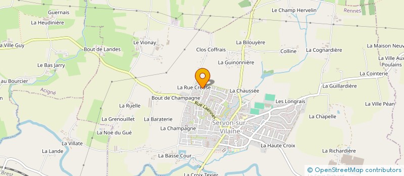 localisation de l'entreprise MONSIEUR REMI DUVAL à SERVON-SUR-VILAINE