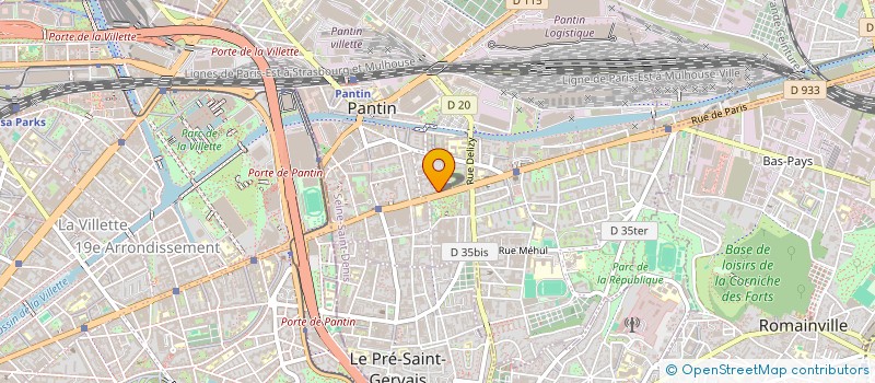 localisation de l'entreprise MONSIEUR REMI EDART  PANTIN