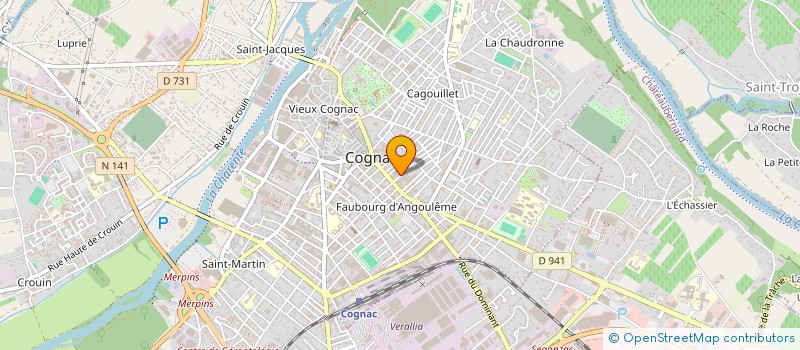 localisation de l'entreprise MONSIEUR REMI ERNOULT à COGNAC