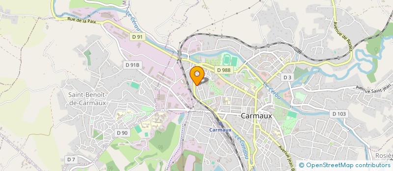 localisation de l'entreprise MONSIEUR REMI ESPIE  CARMAUX