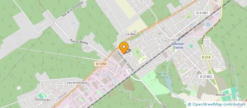 localisation de l'entreprise MONSIEUR REMI FABRE  CESTAS