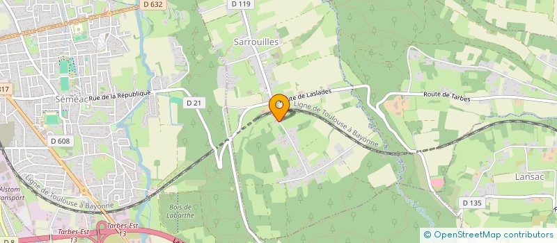 localisation de l'entreprise MONSIEUR REMI FAVEAU  SARROUILLES