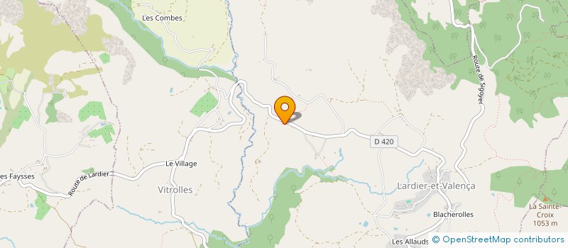 localisation de l'entreprise MONSIEUR REMI FAVIER  LARDIER-ET-VALENCA