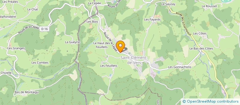 localisation de l'entreprise MONSIEUR REMI FONTAINE à SAINT-CLEMENT-DE-VERS