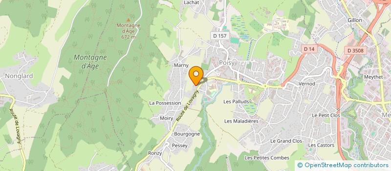 localisation de l'entreprise MONSIEUR REMI FORSANS  POISY