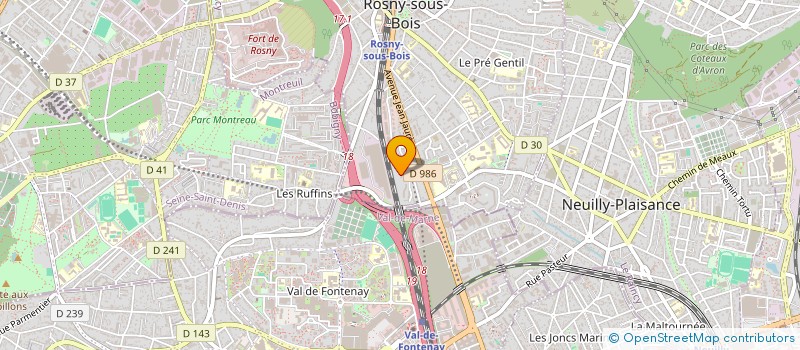 localisation de l'entreprise MONSIEUR REMI GANET à ROSNY-SOUS-BOIS