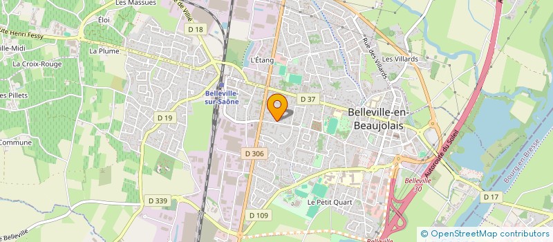 localisation de l'entreprise MONSIEUR REMI GARNIER  BELLEVILLE-EN-BEAUJOLAIS