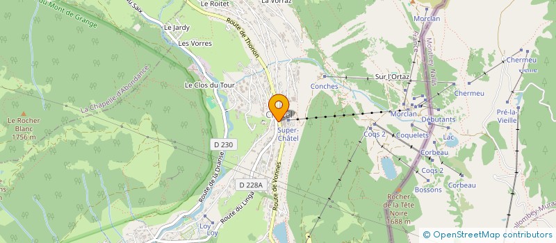 localisation de l'entreprise MONSIEUR REMI GARRESSUS  CHATEL