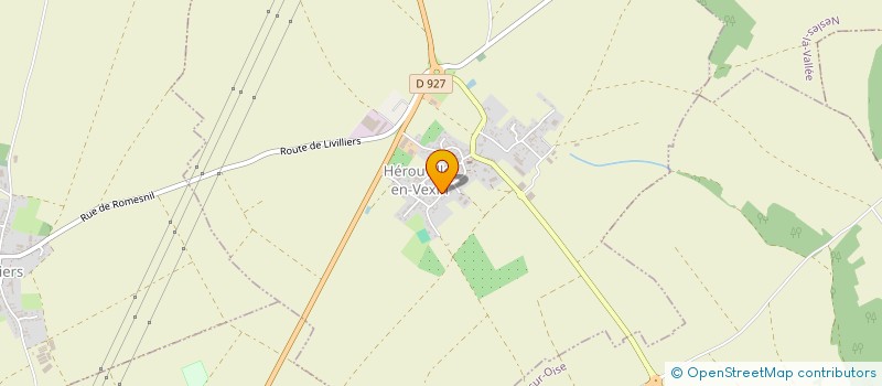 localisation de l'entreprise MONSIEUR REMI GARRET  HEROUVILLE-EN-VEXIN