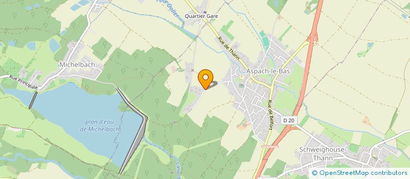 localisation de l'entreprise MONSIEUR REMI GEBEL  ASPACH-LE-BAS