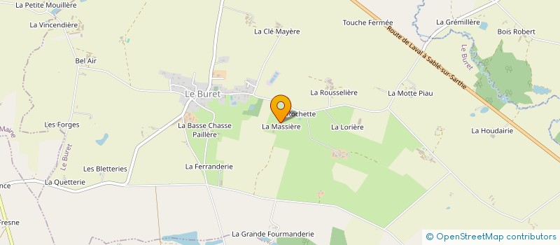 localisation de l'entreprise MONSIEUR REMI GELOT  LE BURET