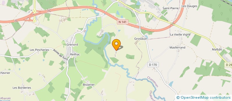 localisation de l'entreprise MONSIEUR REMI GERMOND  CHABANAIS