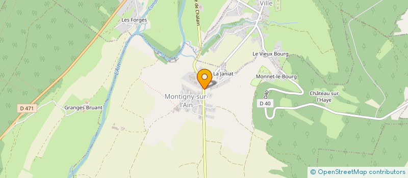 localisation de l'entreprise MONSIEUR REMI GIROD  MONTIGNY-SUR-L'AIN