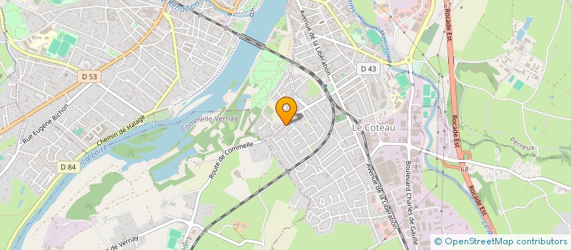 localisation de l'entreprise MONSIEUR REMI GOMEZ  LE COTEAU