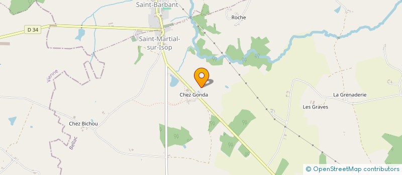 localisation de l'entreprise MONSIEUR REMI GONCET à SAINT-MARTIAL-SUR-ISOP