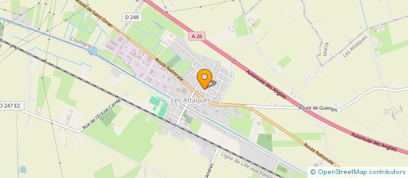 localisation de l'entreprise MONSIEUR REMI GOSSELIN  LES ATTAQUES