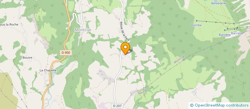 localisation de l'entreprise MONSIEUR REMI GRANGIER  MONTCLAR