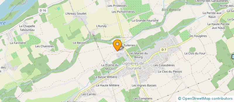 localisation de l'entreprise MONSIEUR REMI GUYOT  LIGNIERES DE TOURAINE