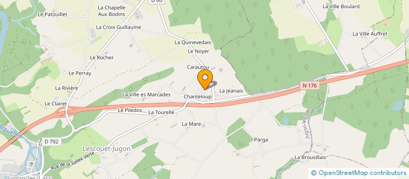 localisation de l'entreprise MONSIEUR REMI HAQUIN à JUGON-LES-LACS