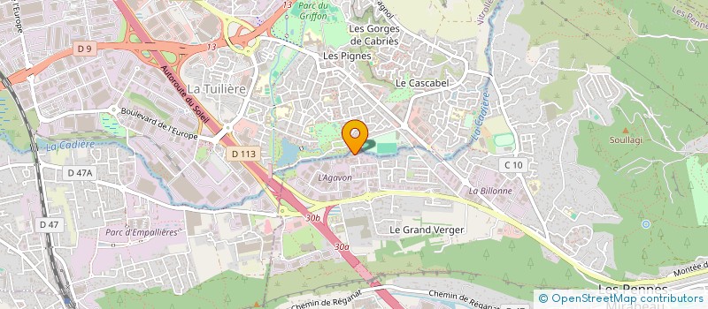 localisation de l'entreprise MONSIEUR REMI HARTMANN à LES PENNES-MIRABEAU