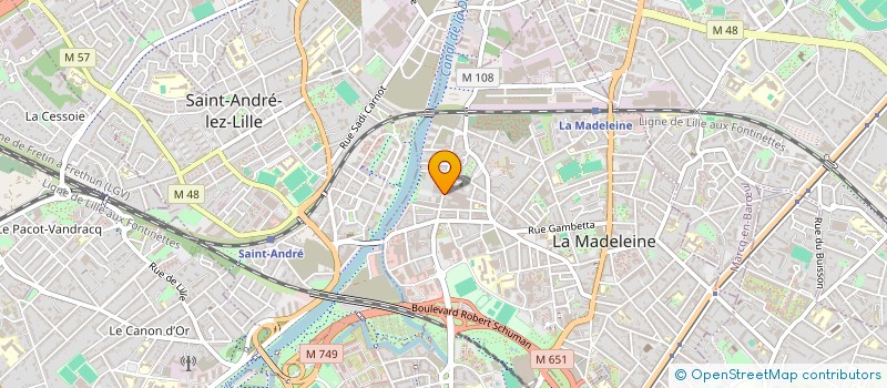 localisation de l'entreprise MONSIEUR REMI HECQUET à LA MADELEINE